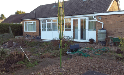 Bungalow extension before 