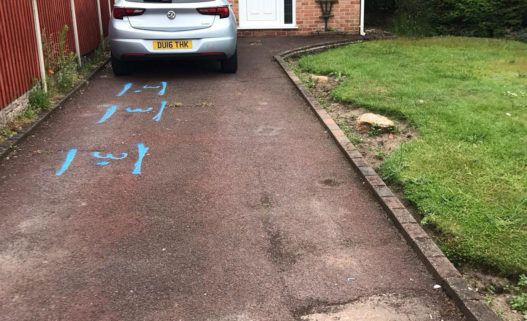 New driveway construction at Arnold before